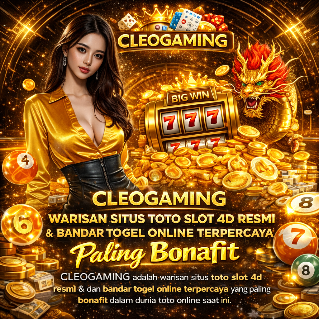 CLEOGAMING adalah warisan situs toto slot 4d resmi dan bandar togel online terpercaya yang paling bonafit dalam dunia toto online saat ini.